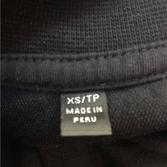 ATM Anthony Thomas Melillo French Terry Track Jacket XS Black Piped Full Zip Up - Picture 11 of 11